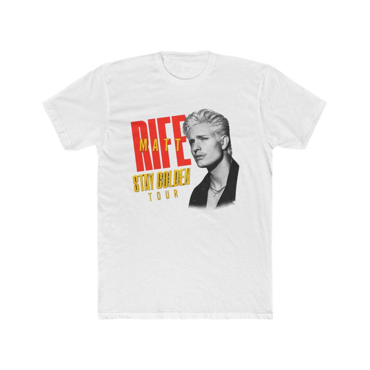 Matt Rife Comedian Stay Golden Tour 2025 Black Cotton T Shirt Full Size S-5XL - Official T-Shirts merchandise